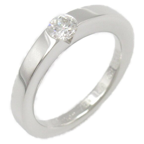 CARTIER 18k White Gold Diamond Ring - Picture 1 of 8